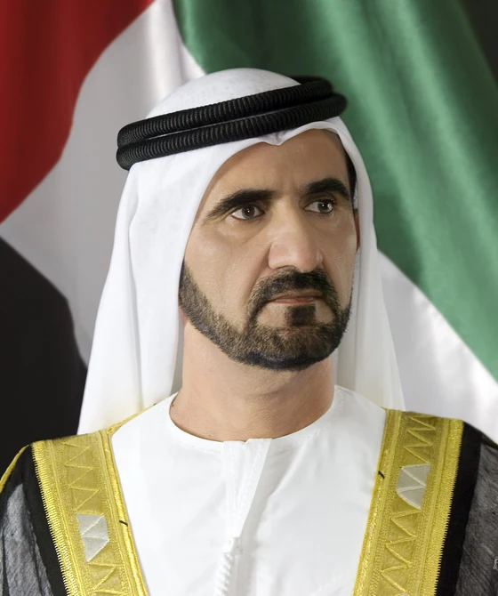 Official portrait of His Highness Sheikh Mohammed bin Rashid Al Maktoum, Vice President and Prime Minister of the UAE and Ruler of Dubai
