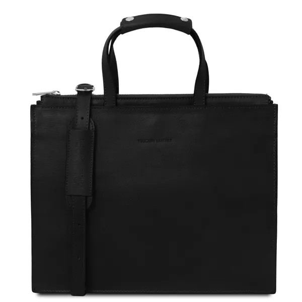 حقيبة مستندات Palermo Leather بثلاثة أقسام للنساء