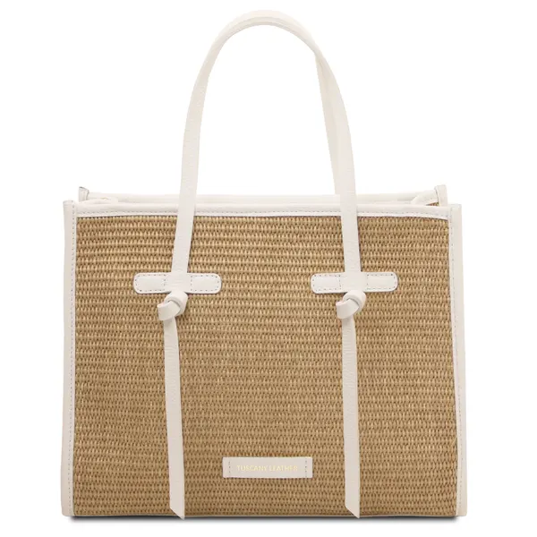حقيبة كتف Frame Raffia