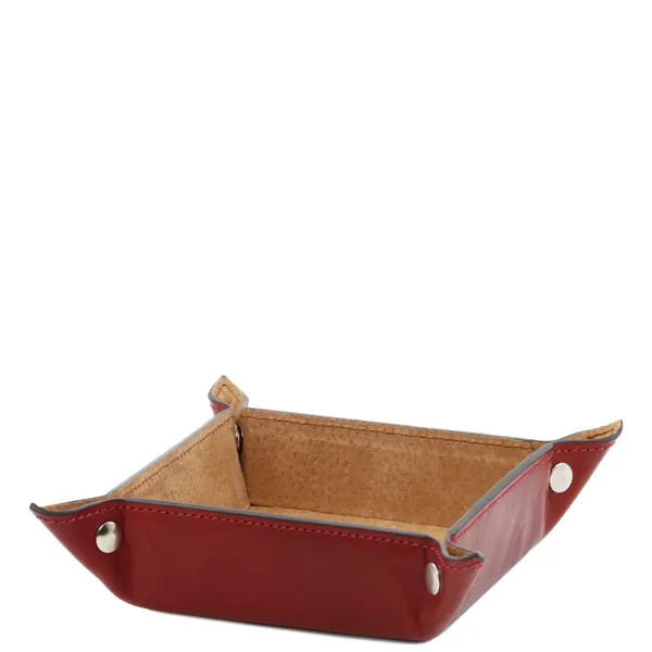 Exclusive leather valet tray small size